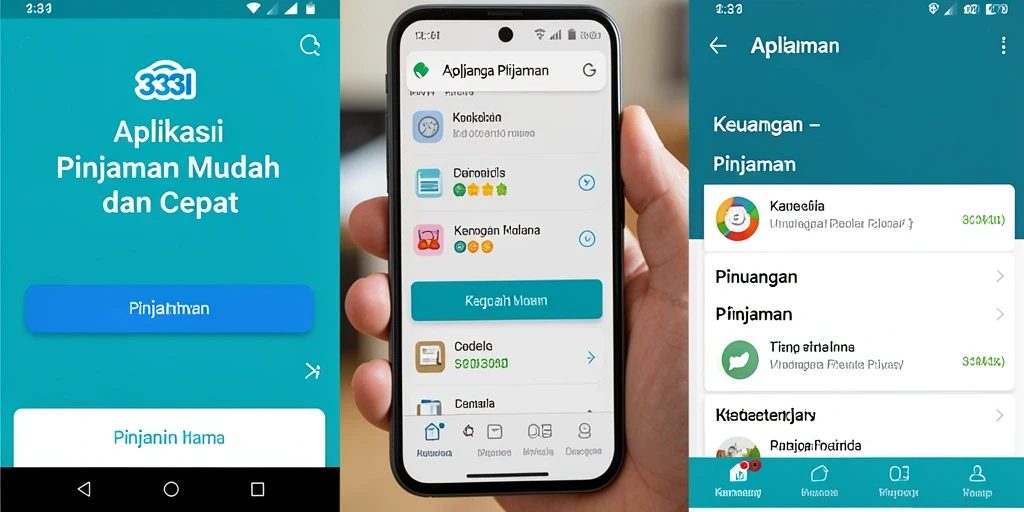 Antarmuka user-friendly dari aplikasi Pinjaman 333I.