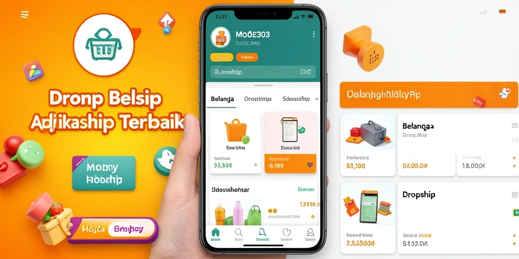 Antarmuka intuitif MODE303 yang memudahkan belanja Dropship.