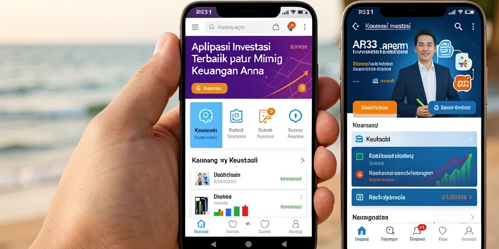 Tampilan antarmuka aplikasi RR33 untuk investasi yang mudah digunakan.