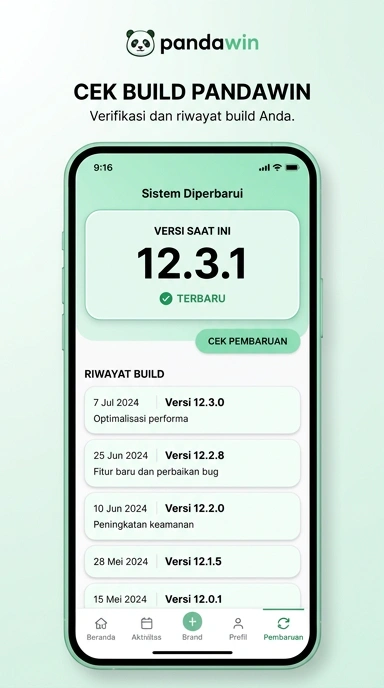 Riwayat Versi Pandawin untuk Pengguna Android